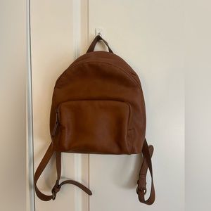 Brown Universal Thread Mini Faux Leather Backpack